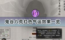 鬼谷八荒红色气运效果一览