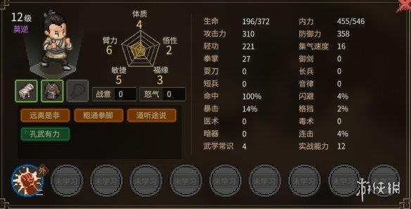 《大侠立志传》无名小村npc天赋评价 无名村npc天赋怎么样？