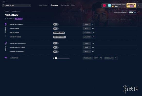 NBA 2K20 v2019.09.14八项修改器MrAntiFun版