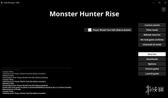 《怪物猎人崛起：曙光》MOD管理工具FluffyManager5000v3.0096