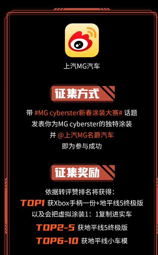 MG Cyberster新春涂装大赛正式开启！