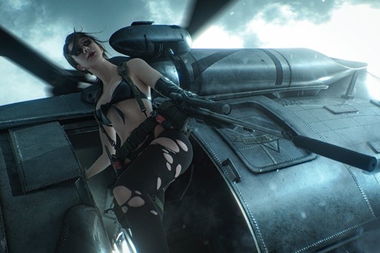COSPLAY图赏：俄妹COS《合金装备5》静静 完美还原雨中湿身场景