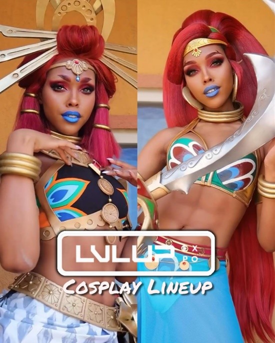 COSPLAY图赏：美国黑人小姐姐COS塞尔达女性角色 身材健美神还原