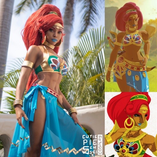 COSPLAY图赏：美国黑人小姐姐COS塞尔达女性角色 身材健美神还原