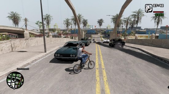 更加真实！玩家晒RTX版《GTA：圣安地列斯》画面