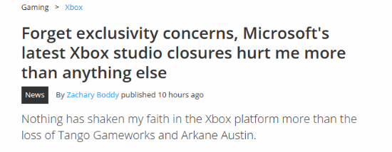外媒：微软证明了员工在Xbox工作室中拥有的安全与创作自由只是幻想