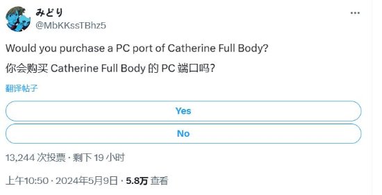 世嘉舅妈疑似暗示:《凯瑟琳Full Body》将登陆PC