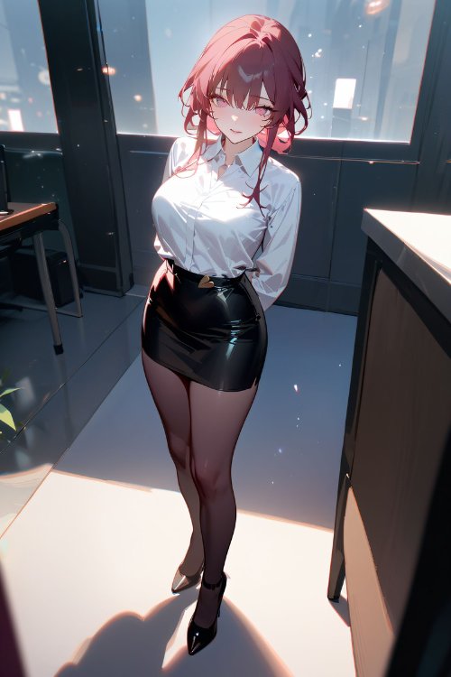 动漫美图杂赏：JK OL 黑丝配制服展现肉感火辣身材