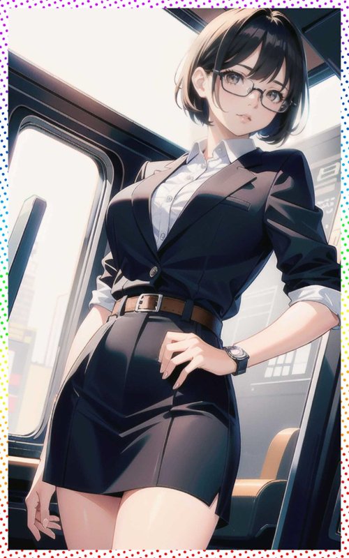 动漫美图杂赏：JK OL 黑丝配制服展现肉感火辣身材