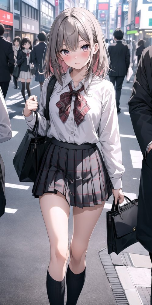 动漫美图杂赏：JK OL 黑丝配制服展现肉感火辣身材