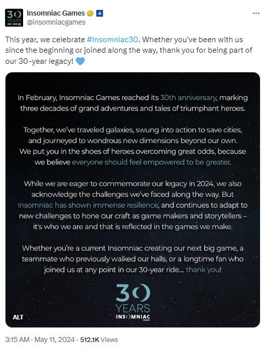 失眠组庆祝成立30周年：我们一同塑造英雄传奇！
