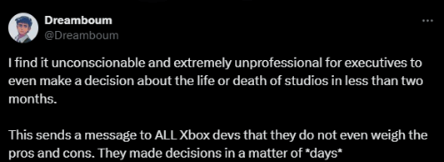 关闭Xbox工作室疑似是仓促决定 网友:既不专业又冷血
