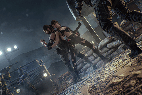 《合金装备5》静静COS：与Snake难解难分