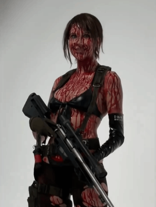 《合金装备5》静静COS：与Snake难解难分