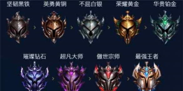 《英雄联盟》排位段位等级介绍