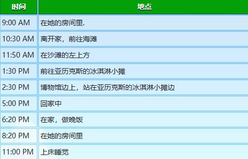 《星露谷物语》海莉行程图一览