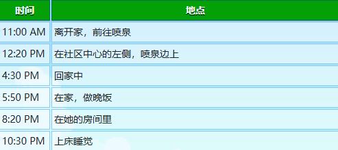 《星露谷物语》海莉行程图一览
