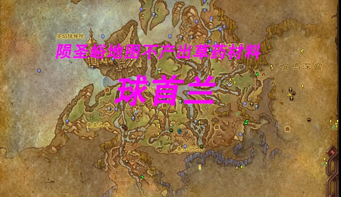 魔兽世界11.0草药采集点