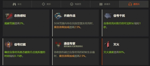 《坦克世界》乘员特长更新:革命性的全新系统