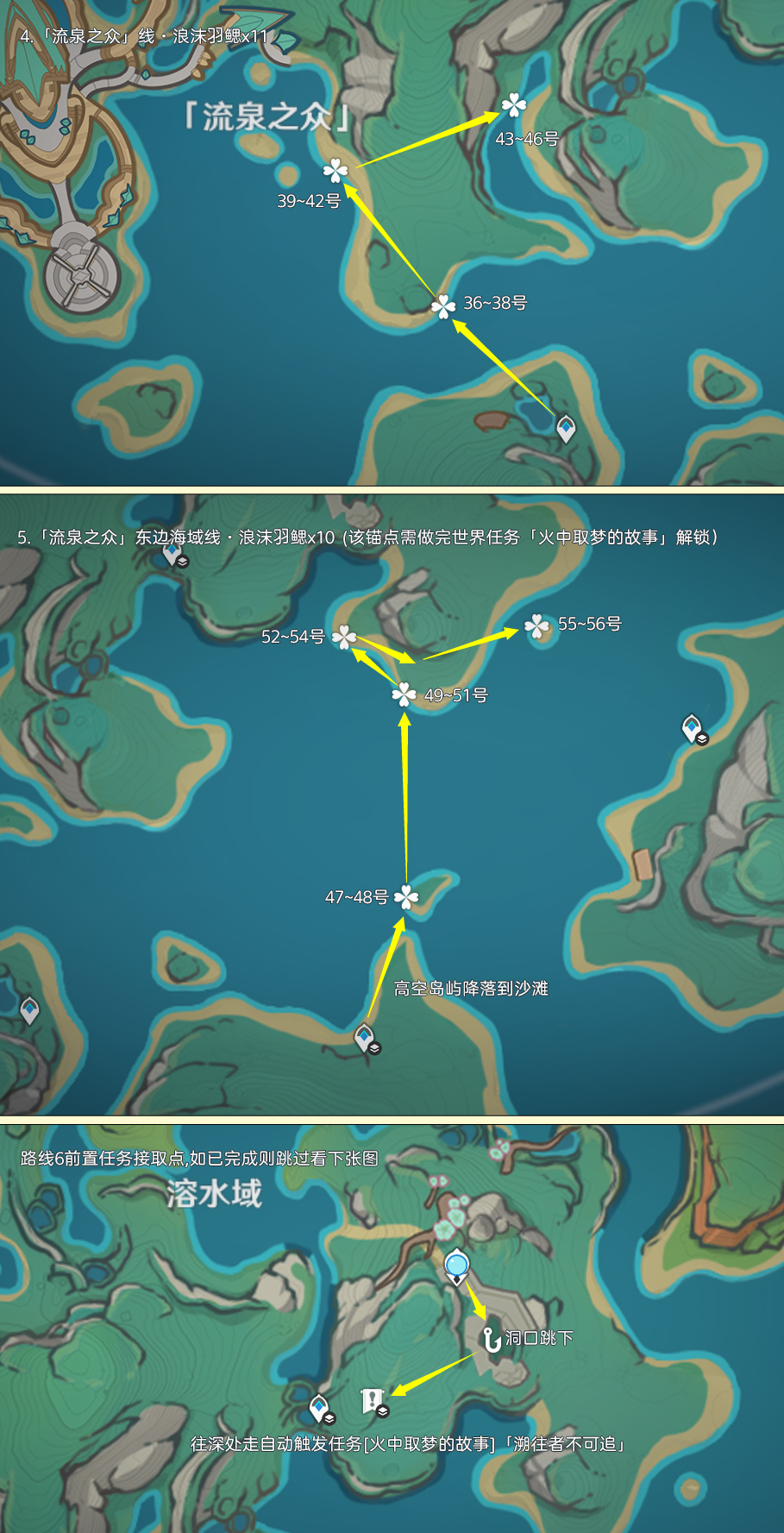 原神浪沫羽鳃采集路线