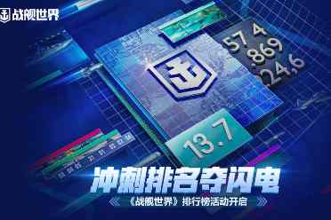 冲刺排名夺闪电 《战舰世界》排行榜活动开启